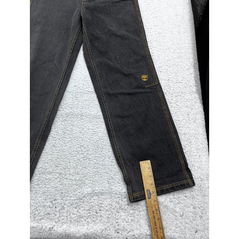 Timberland Jeans Big Boys 20 Relaxed Fit Black Dark Wash Denim High Rise NWT - Picture 6 of 14